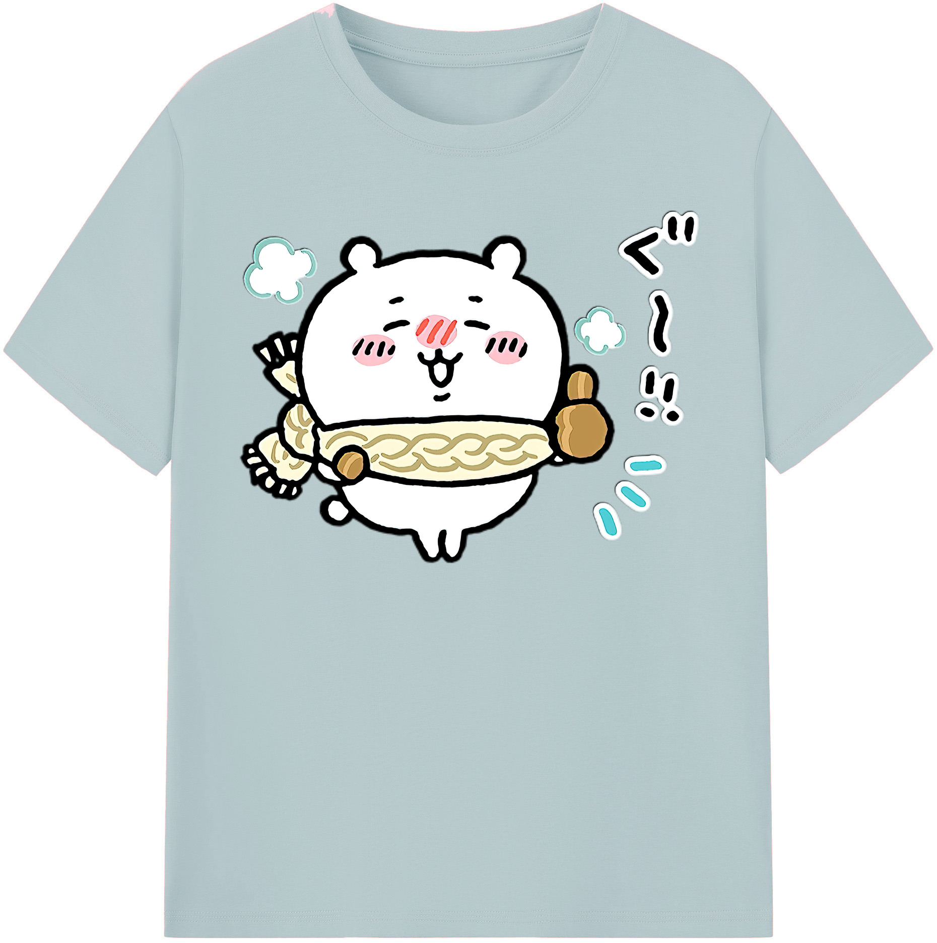 （画像用） ちいかわ ちいかわ Chii-kawa chiikawa 綿100％半袖Tシャツ（フロントプリント）